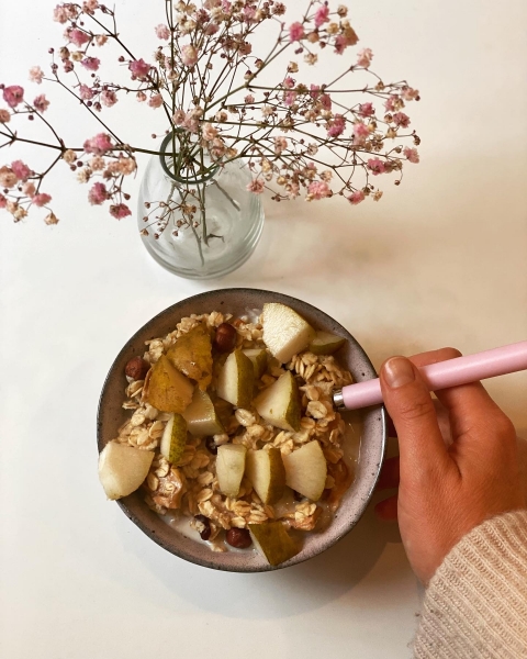 Porridge Müsli Herr Bircher liebt Crunchy Queen